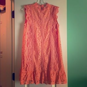 NWT She + Sky Coral Lace dress medium